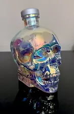 Crystal Head Vodka Aurora skull bottle EMPTY - Iridescent metallized - Halloween