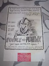 Lynda Barry Vintage POSTER Poodle with a Mohawk 1982 22" x 33"