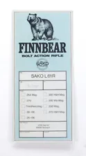 Sako Finnbear L61R De Luxe Info Manual. New