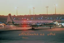 Eastern Airlines Lockheed L-188 Electra N5531 at Twilight 8"x12" Color Print