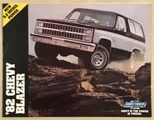 CHEVROLET BLAZER USA Car Sales Brochure For 1982 #4095 AUG 81