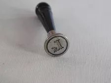 Vintage Black Handle Initial Wax Seal