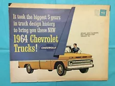 1964 CHEVROLET TRUCKS "PICKUP-EL CAMINO PANEL +" Truck Dealer Sales Brochure