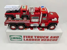 2015 Hess Fire Truck And Ladder Rescue Lights & Sounds Electronic Vehicle