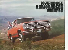 Original 1975 Dodge Ramcharger  Truck Dealer Sales Brochure, catalog.  