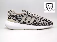 Adidas Swift Run 22 Leopard Cheetah Print Shoes GZ4976 Size 7 White Beige Black