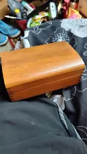 vintage dovetail wooden trinket box