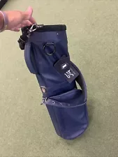 New Titleist Linkslegend Golf Bag Navy Leather Carry Bag *No RSRV*