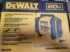 DEWALT DCC020IB 20V MAX Lithium-Ion Corded/Cordless Air Inflator (Tool Only)