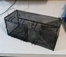 Frabill Torpedo Crawfish Trap | Heavy-Duty Steel Mesh 18 x 8 x 8-Inch ,Black