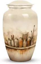 Old Painter Burial Large Cremation Ash Keepsake Urns Handcrafted For Adult Human