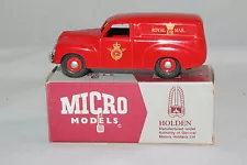 Micro Models #MM404 FJ Holden Panel Van, NZ Royal Mail, Outstanding, Boxed