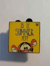 Disney Hidden Mickey 2019 Winnie the Pooh Quotes Tigger Is it Summer Yet Pin (A0