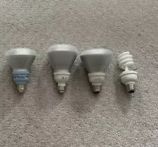 Compact Fluorescent Light Bulb Assortment - (4) Soft White/GE Reveal R30