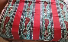 Vlisco Veritable Dutch Wax African Print Hollandais Cotton Fabric NWT 6 Ydsx47"