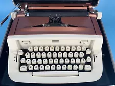 Rare Bronze & Cream Sears Citation Typewriter with Case