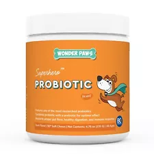 Probiotic Chews for Dogs – Supports Gut Health, Digestion, Gas, Constipation