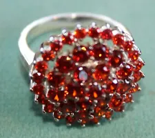 Size 7 Orange Garnet in a 925 Setting Vintage Spessartite Garnet Ring