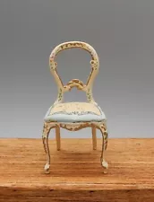 1/2 Scale Bespaq Belmont Hand Painted Victorian Chair Dollhouse Miniature 1:24