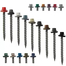 METAL ROOFING SCREWS: #10x 2-1/2" (250) Colored Metal Roofing Screw Siding Screw