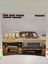 ORIGINAL NEW CAR SALES BROCHURE 1983 DODGE RAM VAN WAGONS TRUCKS