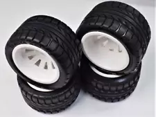 Tamiya Stadium Blitzer With Wheels Tarmac Tires F/R For 1 Car Beetle Acroshot 2W