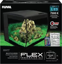 FLUVAL - FLEX 57L 15 GALLON BLACK AQUARIUM