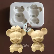 3D Baby Mickey & Baby Minnie Silicone Mold.