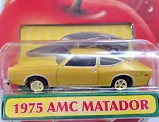 Motor Max 1975 AMC MATADOR COUPE 1:64 diecast YELLOW Fresh Cherries sealed