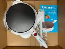 Gently Used Cucina Pro Cordless Crepe Maker Electric Non Stick With Box.