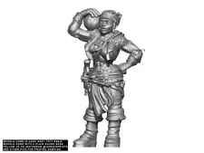 PIRATE CANON GIRL Fantasy: Steampunk, Character, D&D, Frostgrave 28mm 32mm