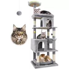 Heavy Duty Cat Trees for Large Cats, Sturdy 72in Maine Coon Cat Tree for Large