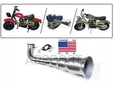 4 Stage Exhaust Header for Massimo MB200, BT200X, CT200U, BT200U-EX, 212cc engin