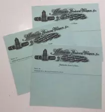 3 Old Early 1900's Hamburg Boiler Works Sales Receipt Letterhead Sheets Berks Co