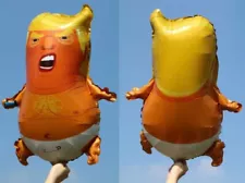 TRUMP BABY Diaper Orange Man NOVELTY PARTY Foil blow up BALLOON 23"X18" gag new