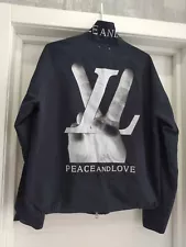 Louis Vuitton LV Hand Graphic Harrington Peace And Love Jacket Windbreaker Sz M