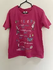 Fruit of the Loom Kids Girls Dr. Seuss Cat In The Hat Crew Neck T-Shirt Pink XS