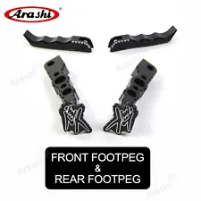 Front Rear Foot Pegs Footrest For Suzuki Hayabusa GSX1300R 2008 - 2020 2015 2016 (For: 2015 Suzuki Hayabusa)