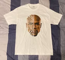 Floyd Mayweather Mens T Shirt Sz L White Graphic Tee