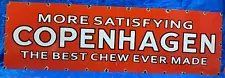 Copenhagen Porcelain Enamel Sign 24 X 80 Inches in 2 Parts