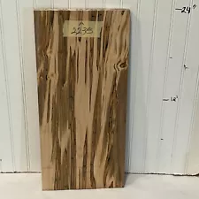 Wide Ambrosia Maple Board, Wood for Woodworking, Figured Maple Wood Plank