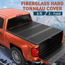 6FT FRP Hard Bed Truck Tonneau Cover For 2004-2012 Chevy Colorado GMC Canyon