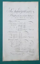 PENMANSHIP Bill of Sale for Pepper Redwood Wormseed - 1741 G. Bickham Print