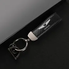 Carbon Fiber Car Keychain For Hyundai Genesis Coupe G80 G70 G90 GV70 GV80 BH GH