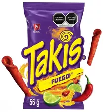 5X TAKIS FUEGO - BARCEL MEXICANAS (5 Paquetes de 56g c/u)