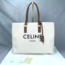 Celine Horizontal Hippo Canvas Tote Bag