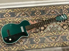 Vintage 1950’s Harmony H44 Stratotone Electric Guitar Jade Green Easy Project