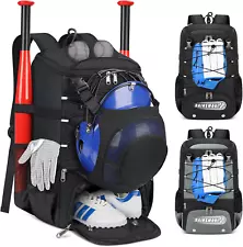 Baseball Bag for Youth & Adult Lightweight Softball Bat Bag with Shoe Compartmen