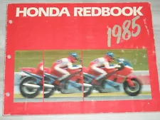 1985 Honda Motorcycle Redbook Sales Brochure/Manual All Models Street&Dirt Bikes