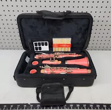 “Glory” Pink Clarinet w/ Accessories & Reeds In Carry Case